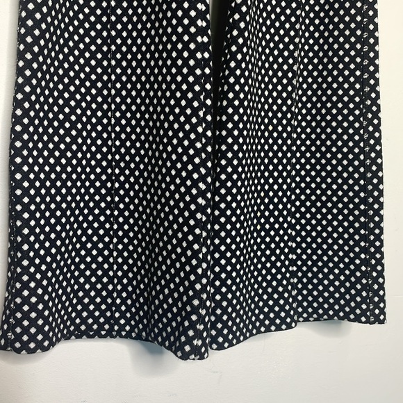 Anthropologie Essential Crop Flare Pants Pull-On Polka Dot - Picture 4 of 7